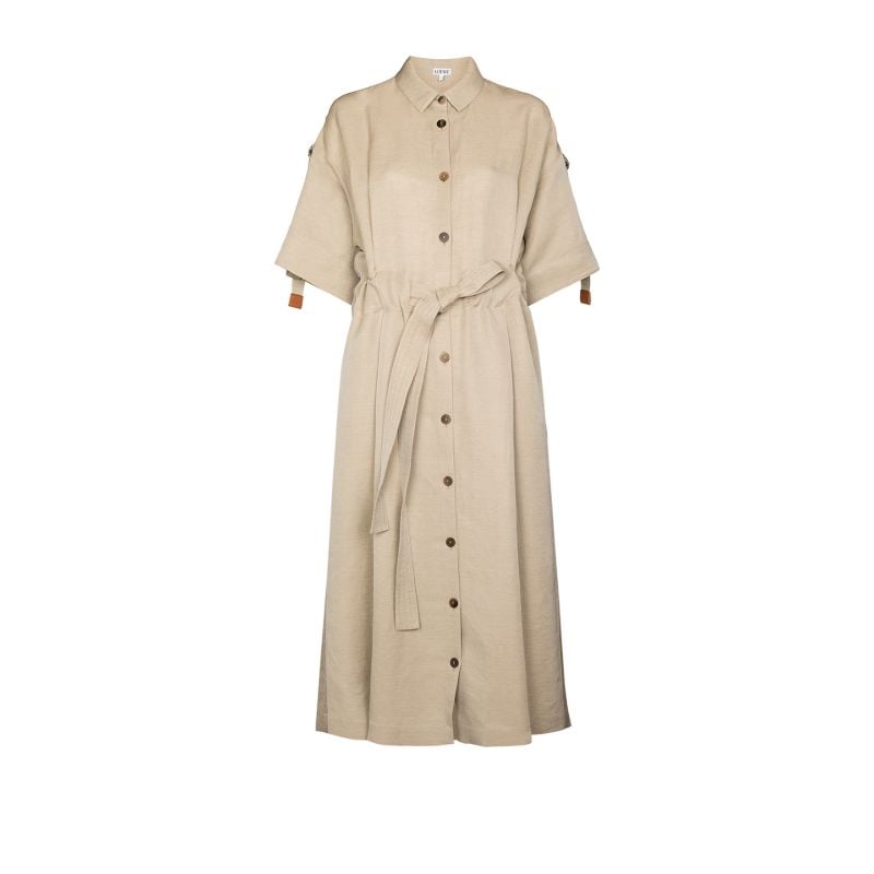 Safari Shirt Midi Dress