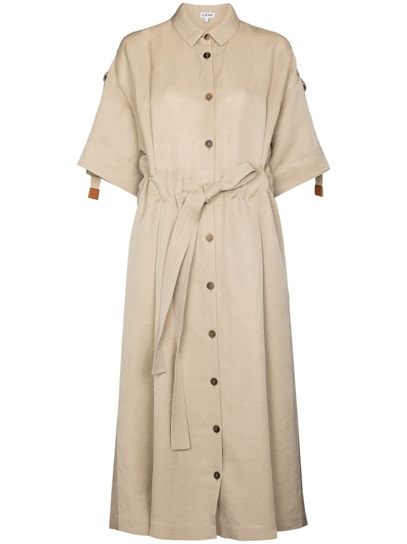 Safari Shirt Midi Dress