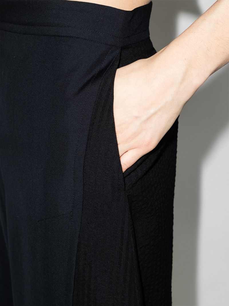 Panelled Wide-leg Trousers