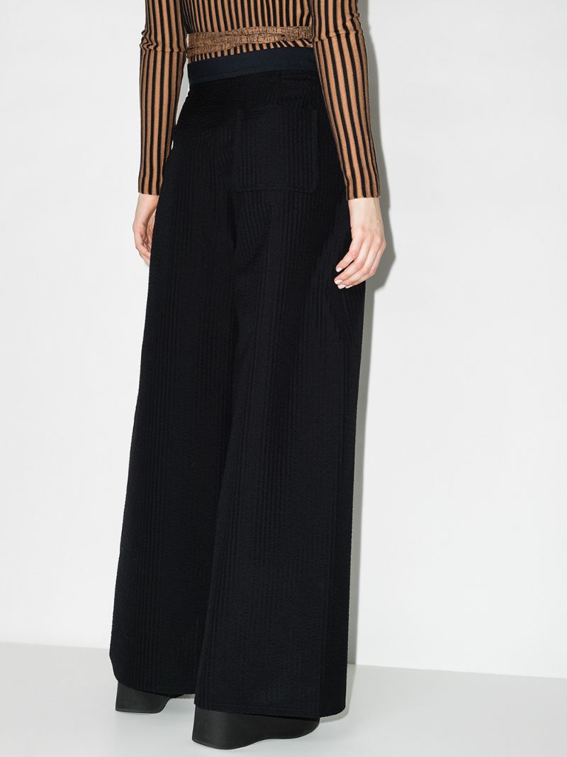 Panelled Wide-leg Trousers
