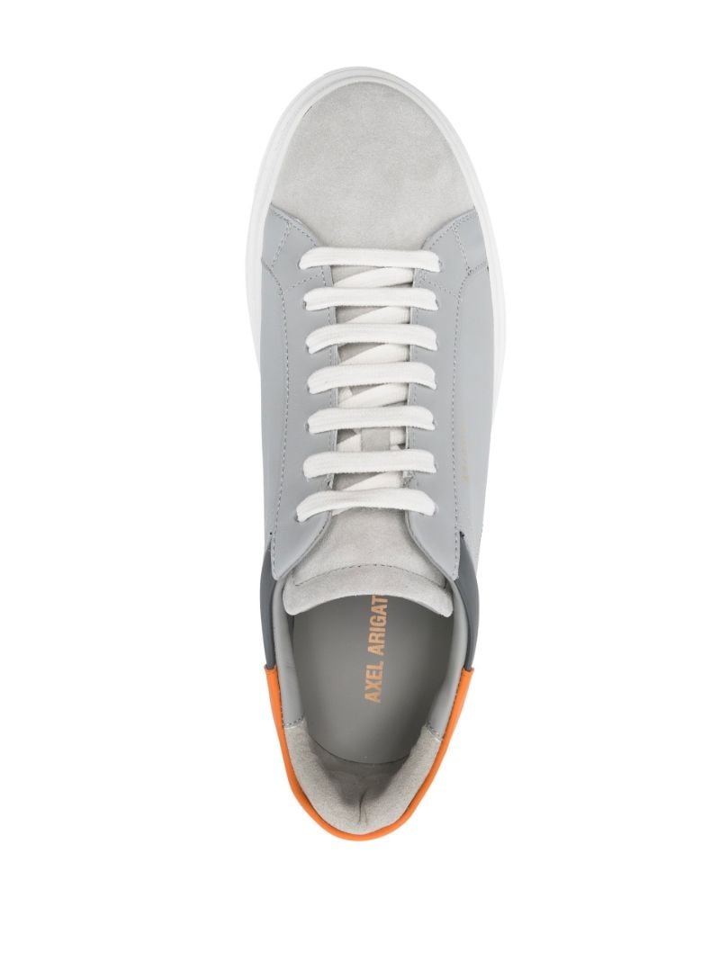 Grey Atlas Leather Low-top Sneakers