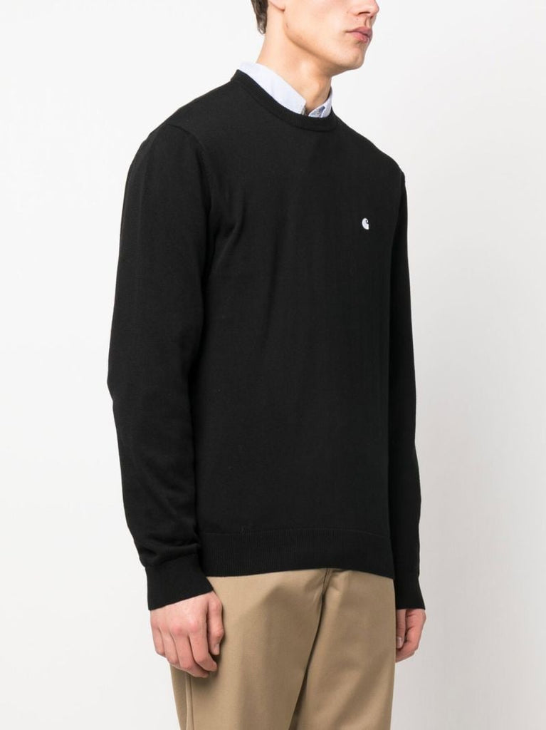 Black Madison Crew Neck Sweatshirt