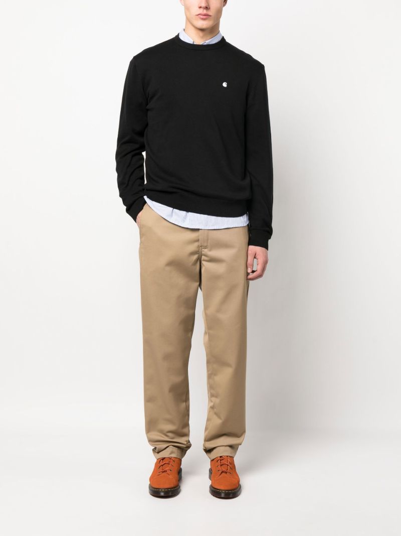 Black Madison Crew Neck Sweatshirt