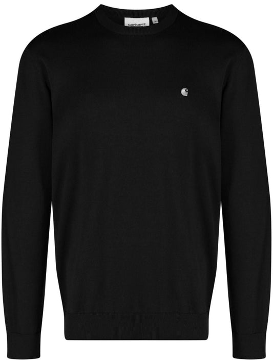 Black Madison Crew Neck Sweatshirt