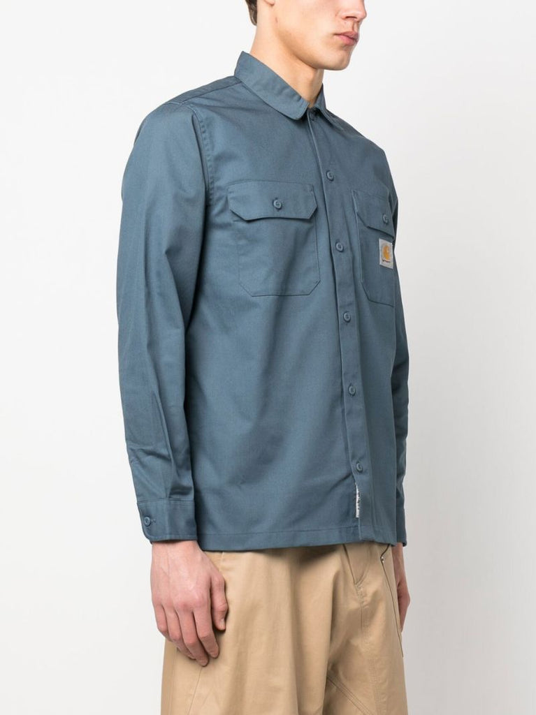 Blue Master Logo Patch Shirt