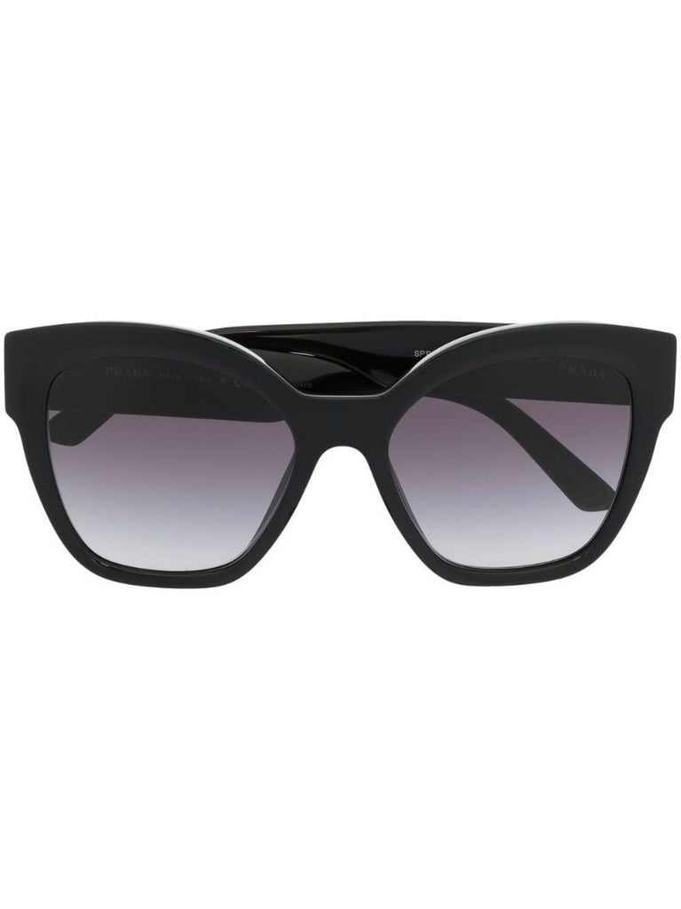 Black Oversized Butterfly Frame Sunglasses