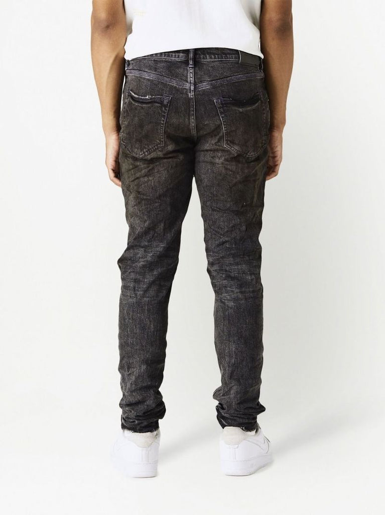 Black Distressed Slim-fit Jeans