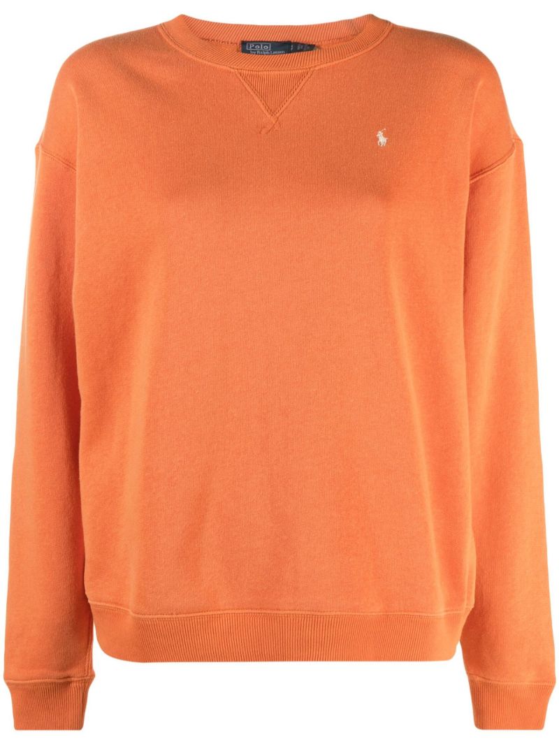 Orange Polo Pony Sweatshirt