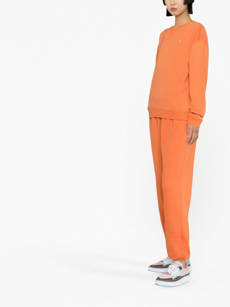 Orange Polo Pony Sweatshirt