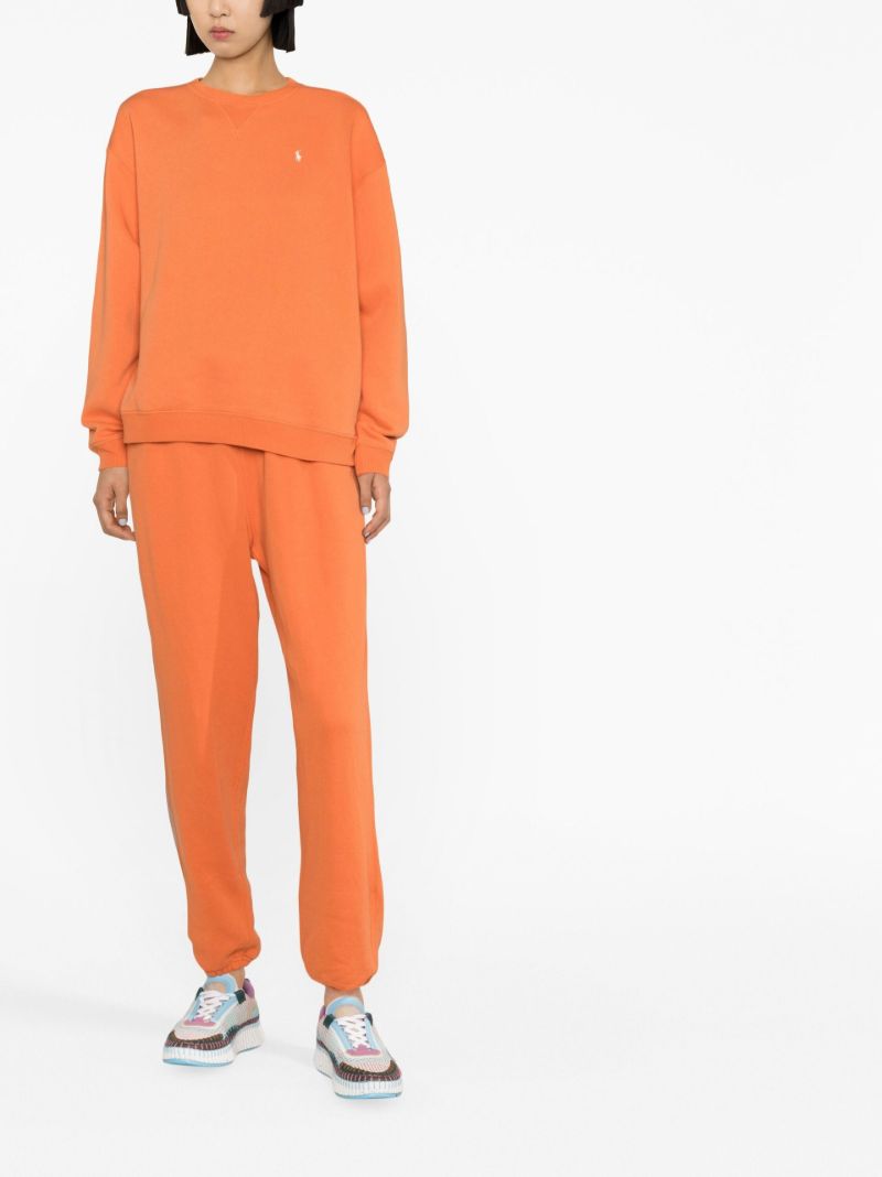 Orange Polo Pony Sweatshirt