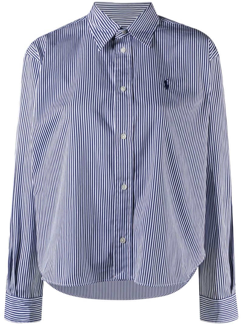 Blue Striped Long Sleeve Shirt