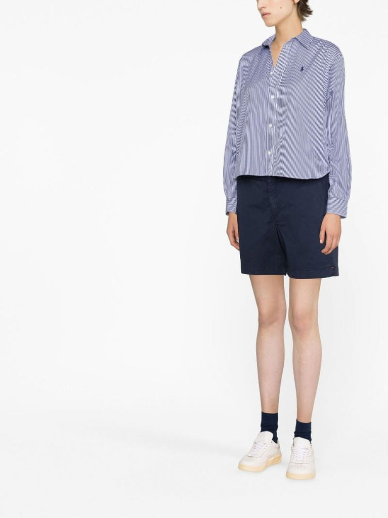 Blue Striped Long Sleeve Shirt