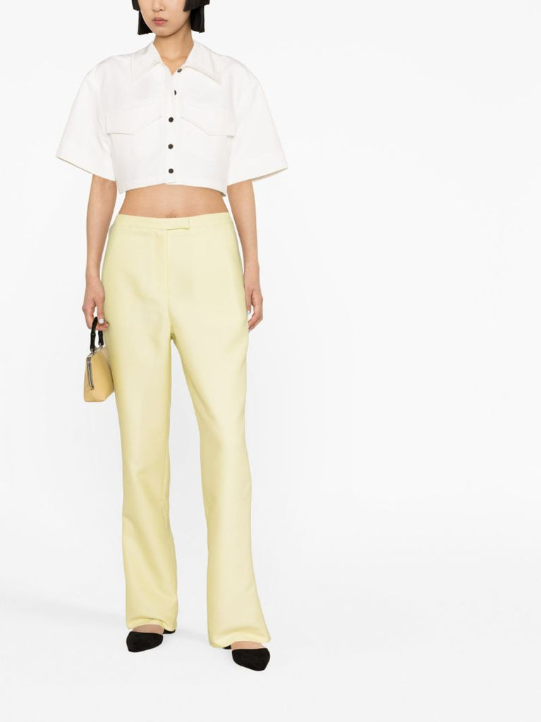 Yellow Straight-leg Trousers