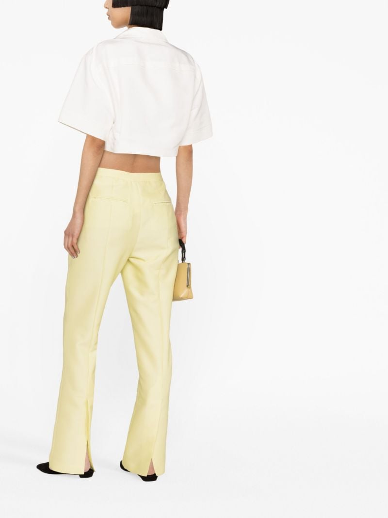 Yellow Straight-leg Trousers