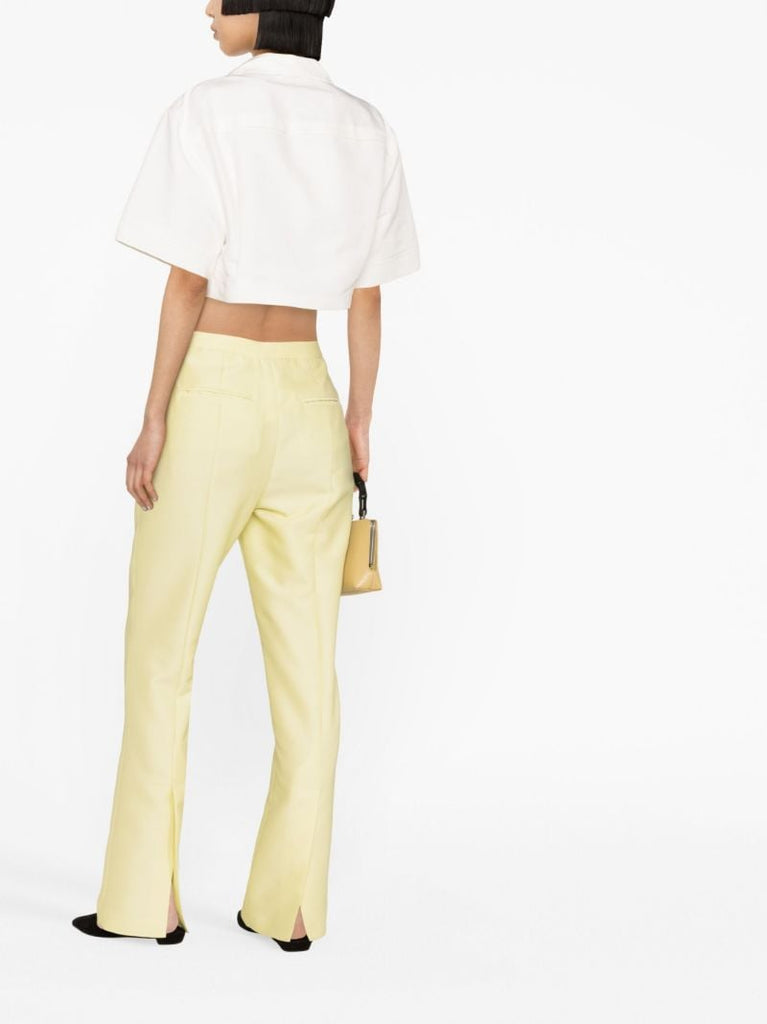 Yellow Straight-leg Trousers