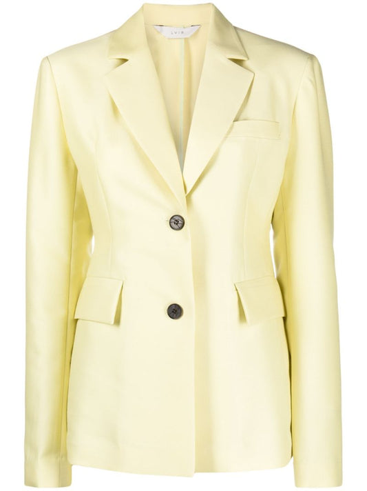 Green Cut-out Single-breasted Blazer