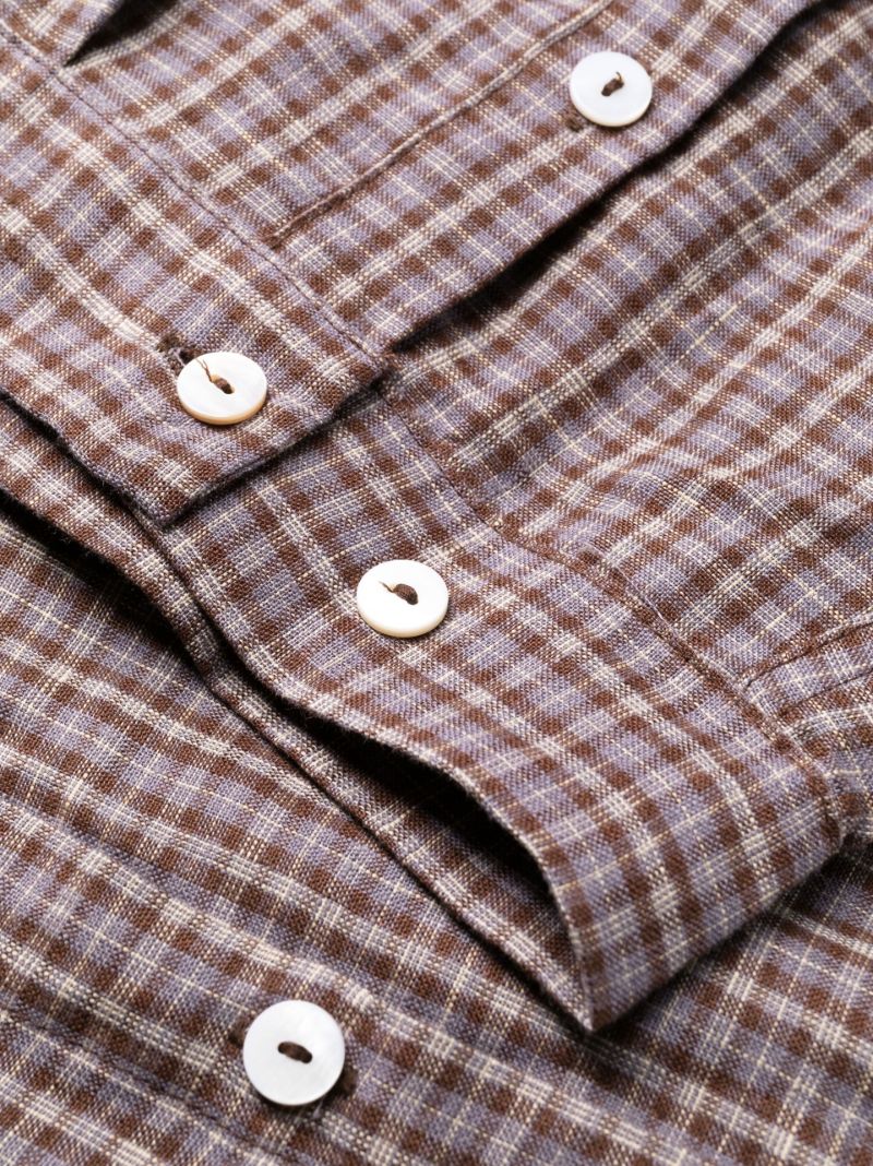Brown Check Pattern Pyjama Set