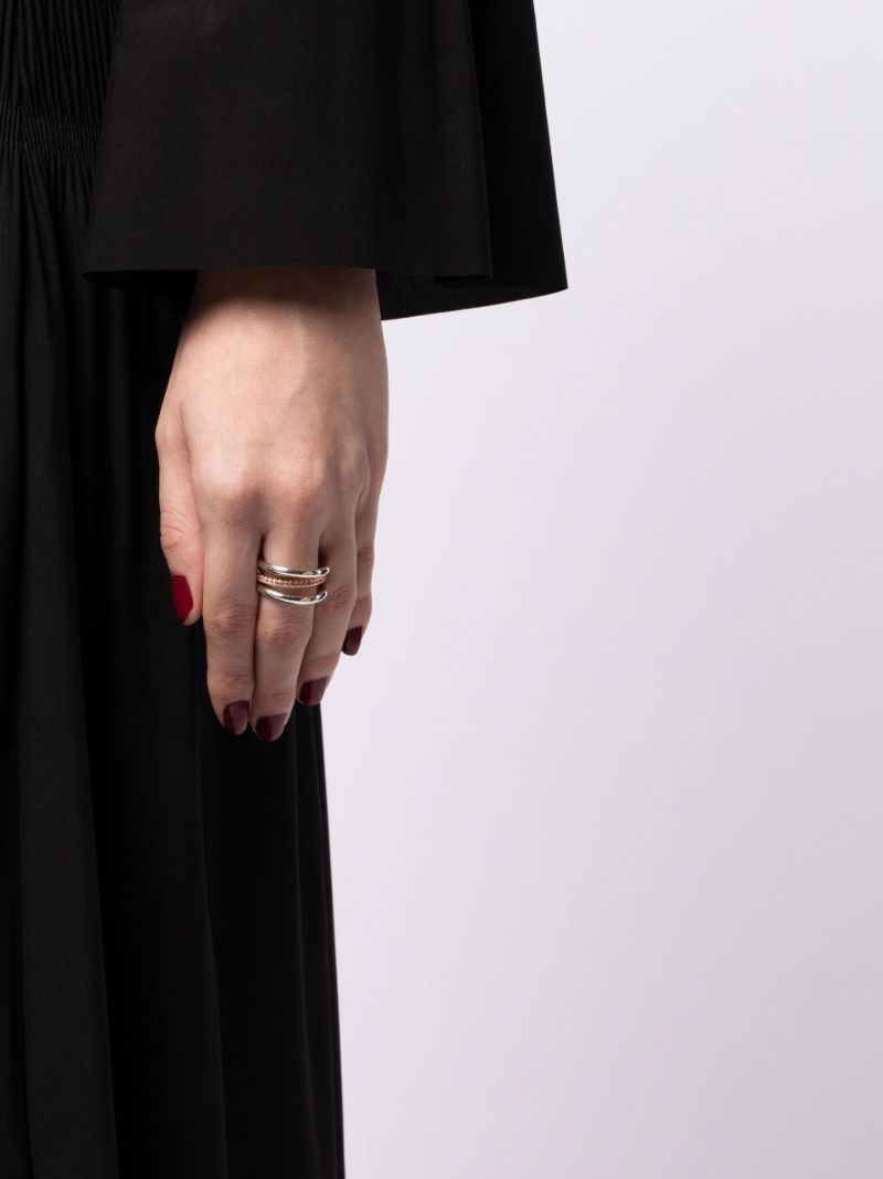 Sterling Silver Libra Petite Sapphire Ring