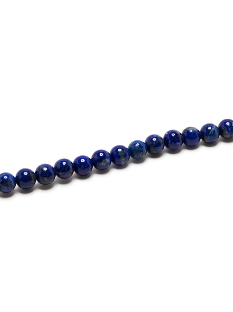 14k Yellow Gold Lapis Beaded Bracelet