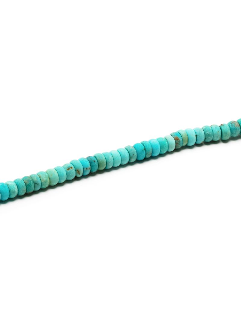 14k Yellow Gold Turquoise Beaded Bracelet