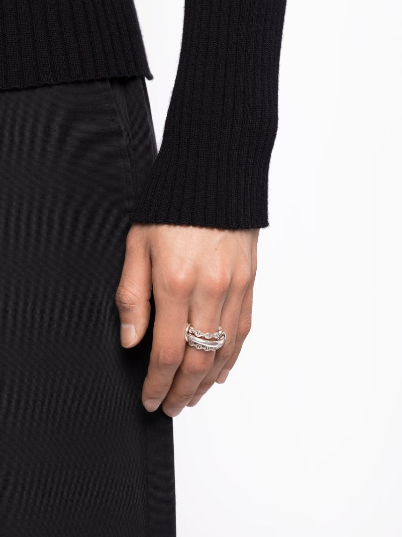 X Hoorsenbuhs Sterling Silver Microdame Ring