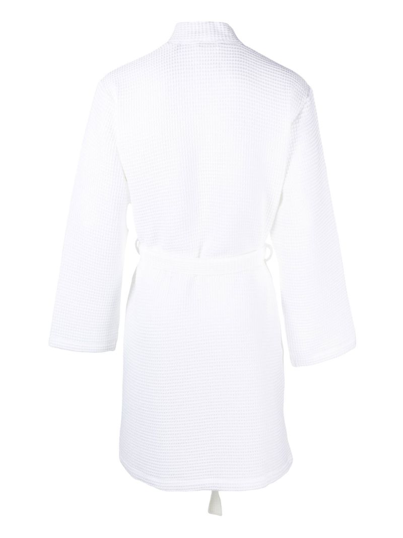 White Waffle Cotton Bathrobe