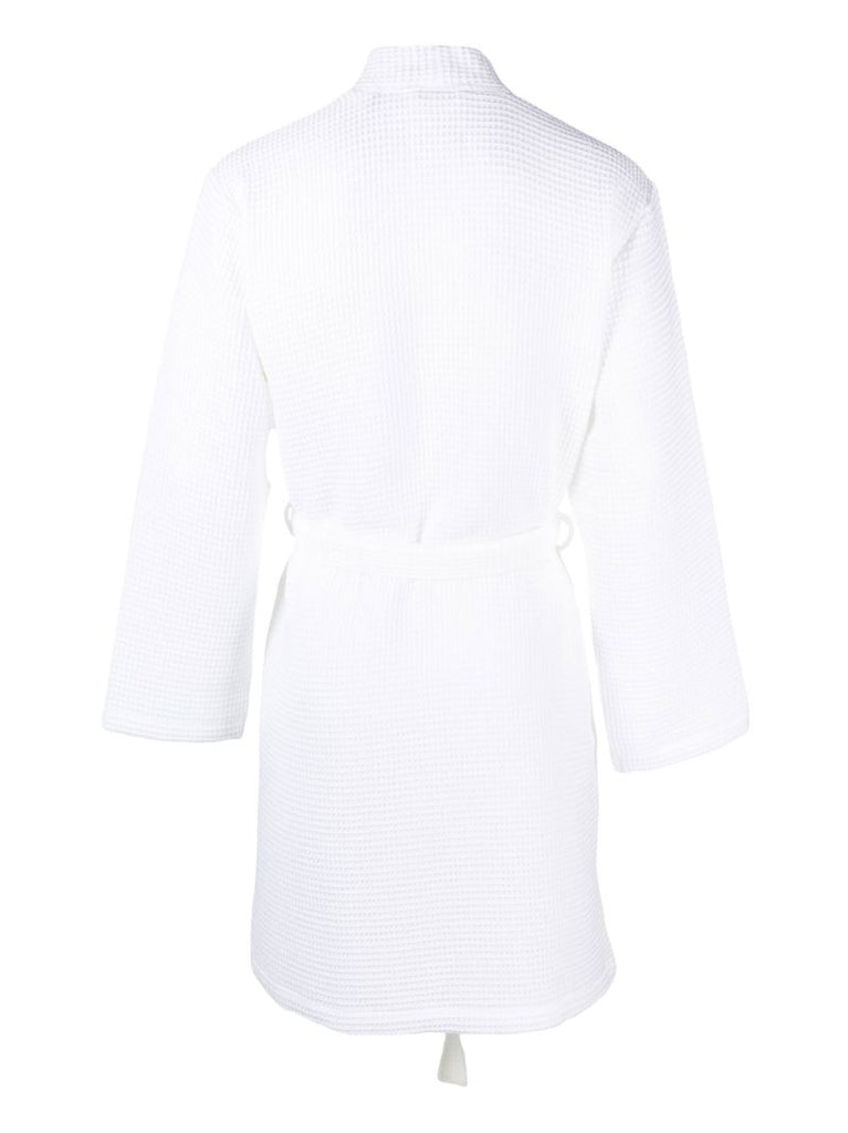 White Waffle Cotton Bathrobe
