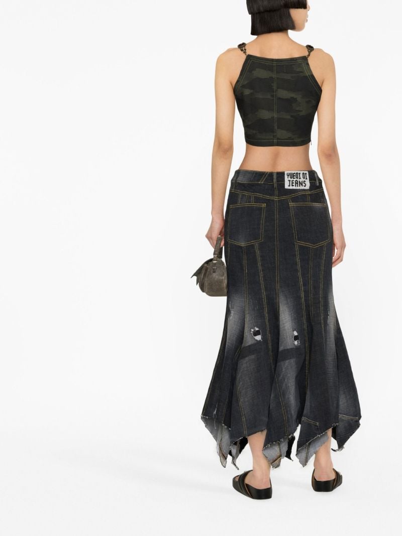 Green Cropped Sleeveless Top