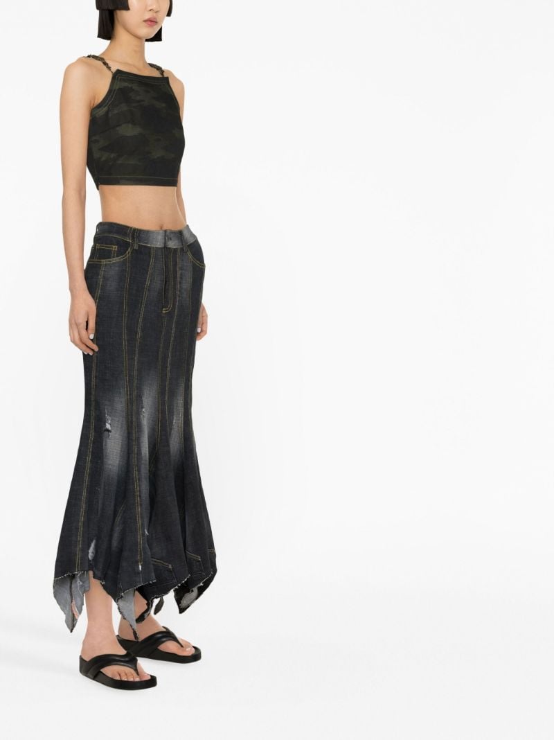 Green Cropped Sleeveless Top
