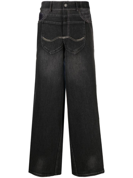 Blue High Waisted Denim Jeans