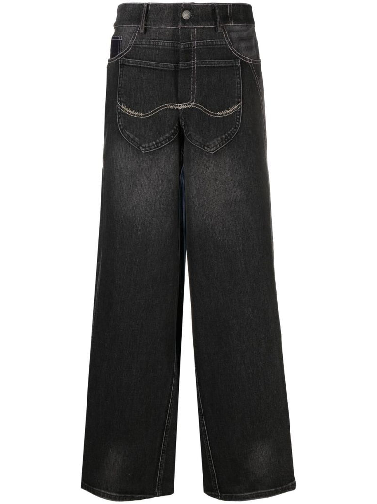 Blue High Waisted Denim Jeans