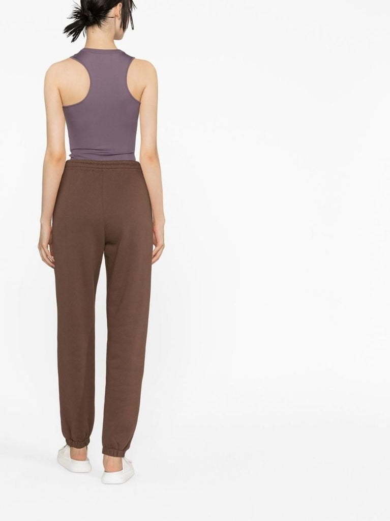 Brown Logo Print Track Pants