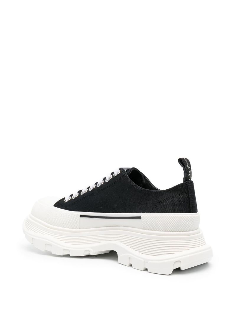 Black Tread Slick Sneakers