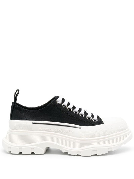 Black Tread Slick Sneakers