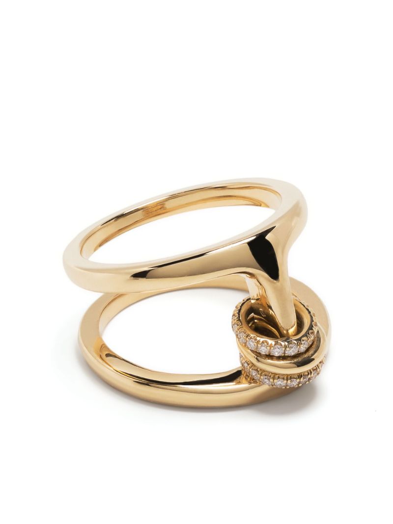 X Hoorsenbuhs 18k Yellow Gold Phantom Diamond Ring
