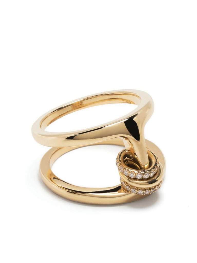 X Hoorsenbuhs 18k Yellow Gold Phantom Diamond Ring