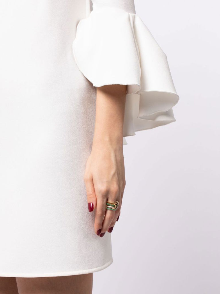 18k Yellow Gold Halley Emerald Ring