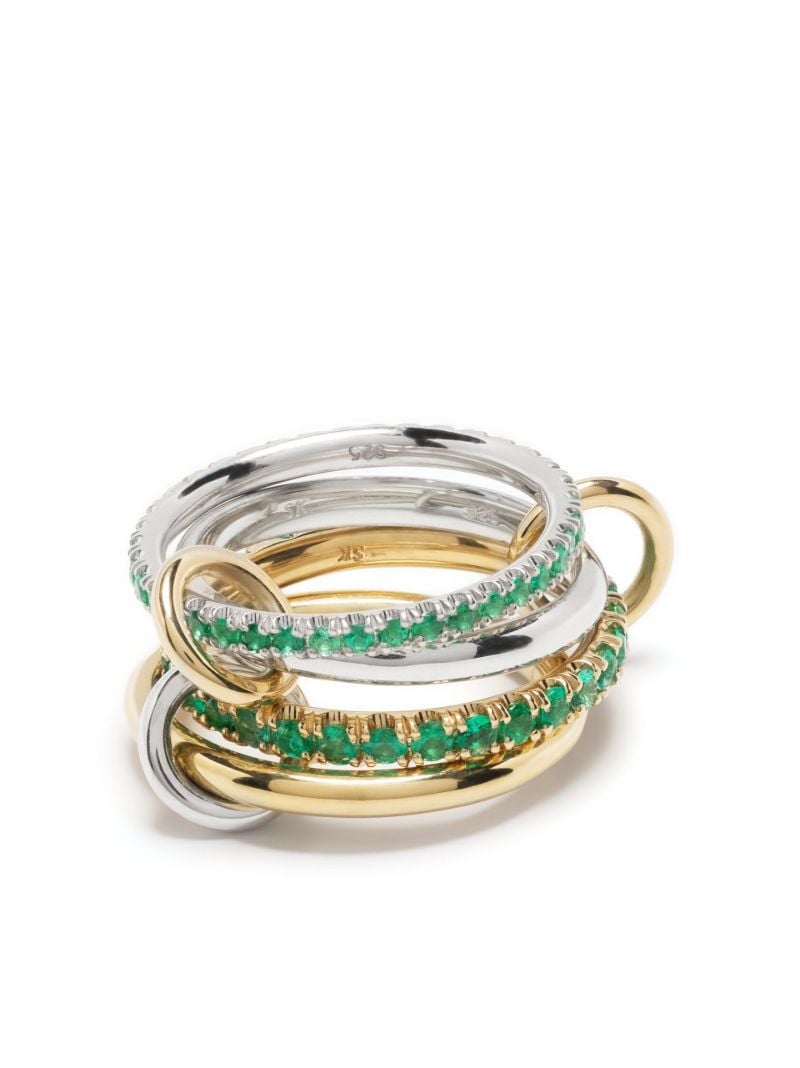18k Yellow Gold Halley Emerald Ring