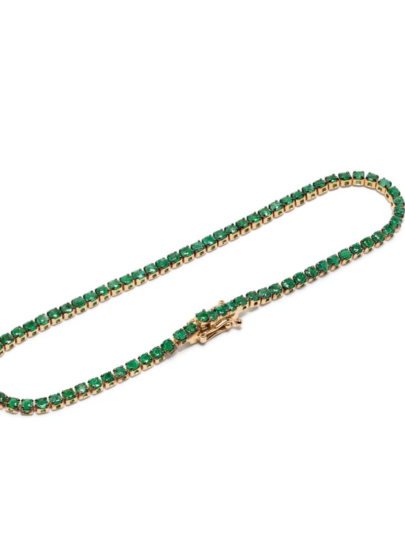 18k Yellow Gold Emerald Bracelet