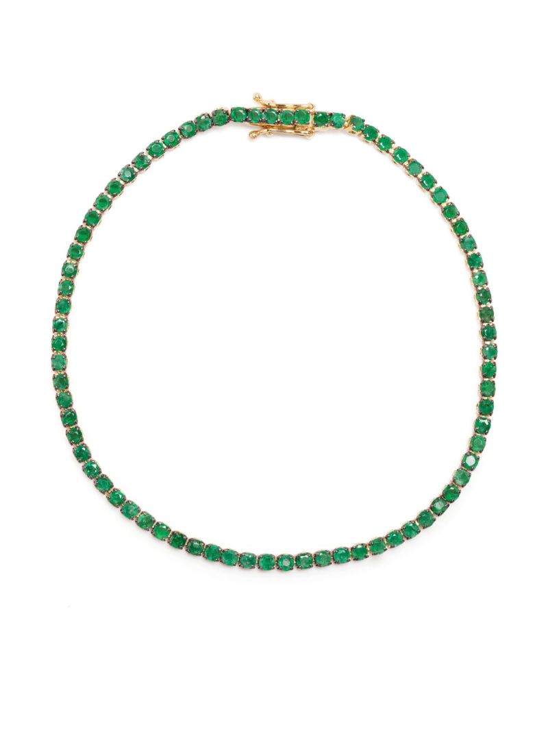 18k Yellow Gold Emerald Bracelet