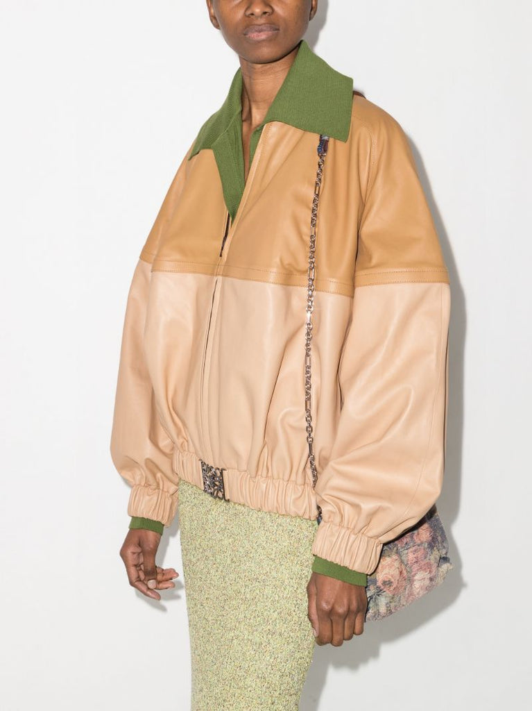 Leather Bomber Jacket