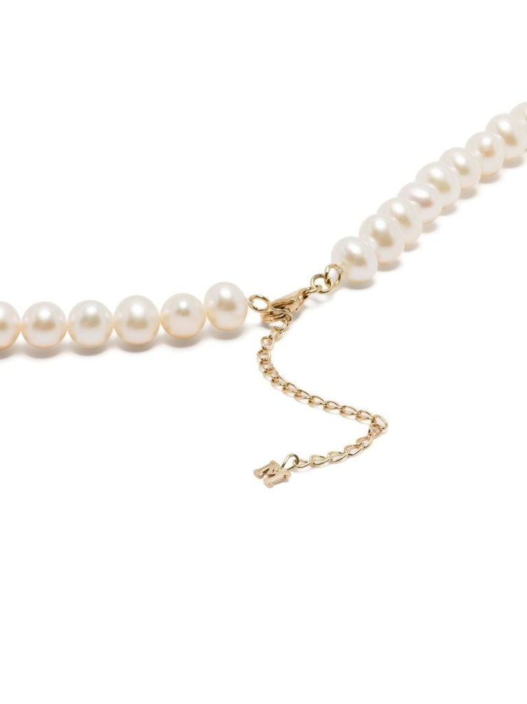 14k Yellow Gold Pearl Necklace