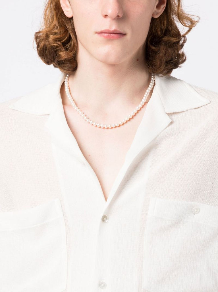 14k Yellow Gold Pearl Necklace