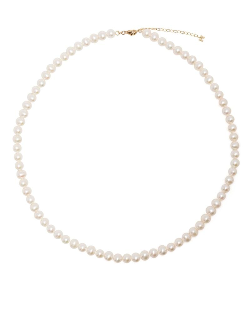 14k Yellow Gold Pearl Necklace
