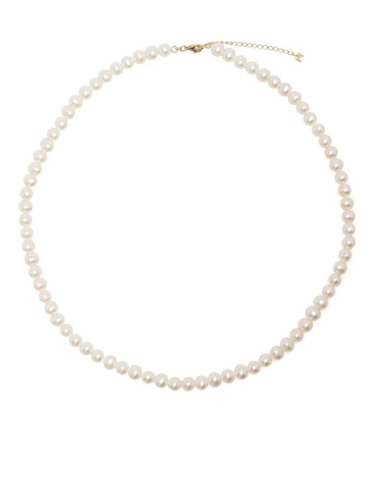 14k Yellow Gold Pearl Necklace
