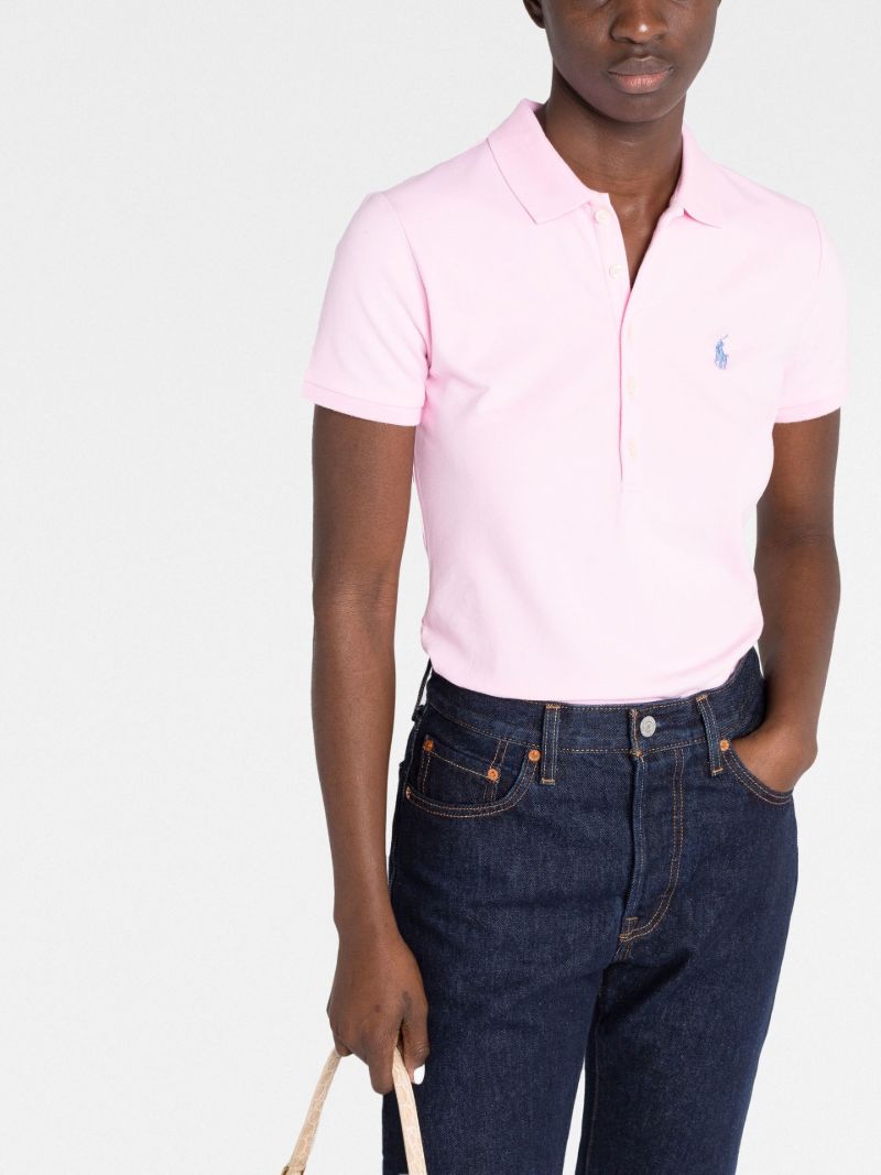 Pink Julie Slim Polo Shirt