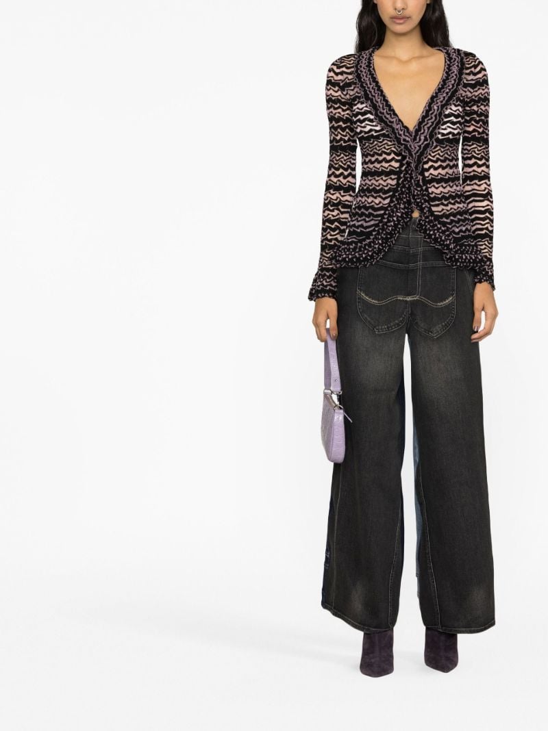 Pink Long Sleeve Knitted Cardigan