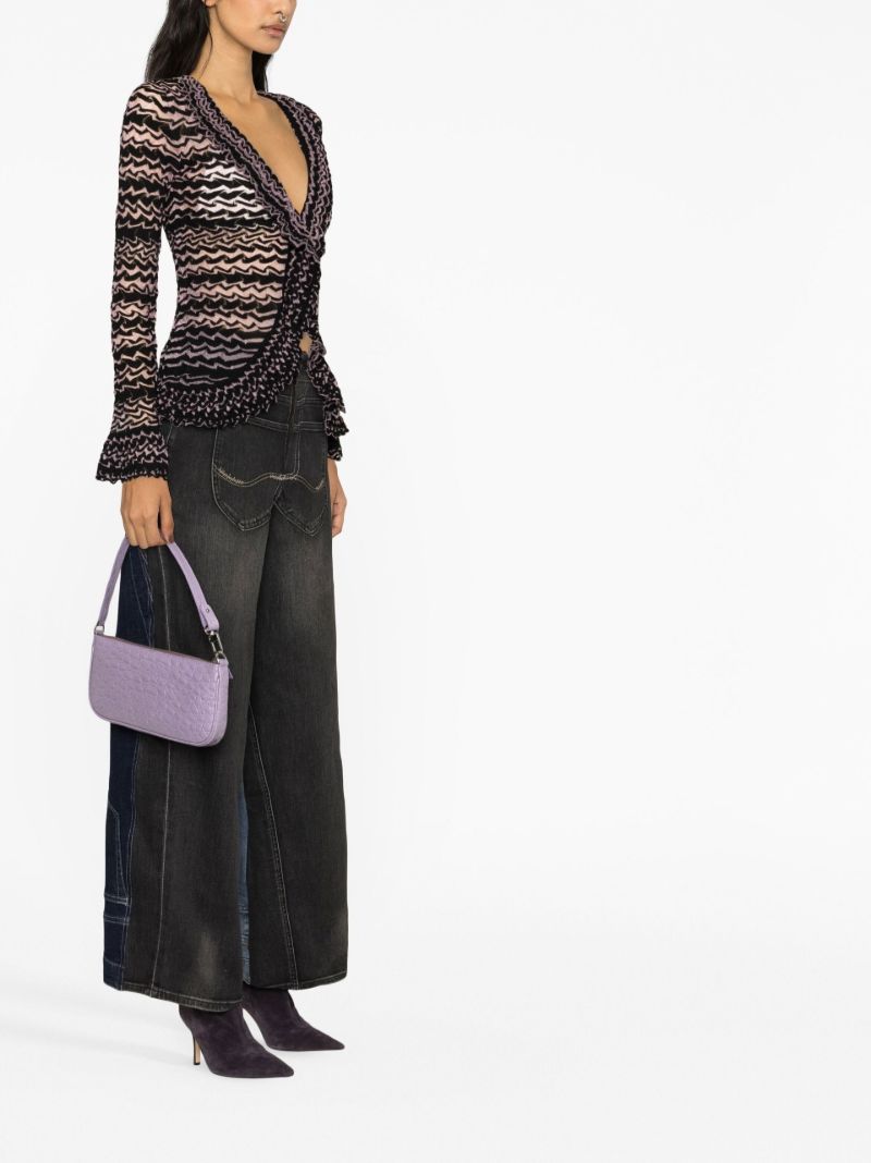 Pink Long Sleeve Knitted Cardigan