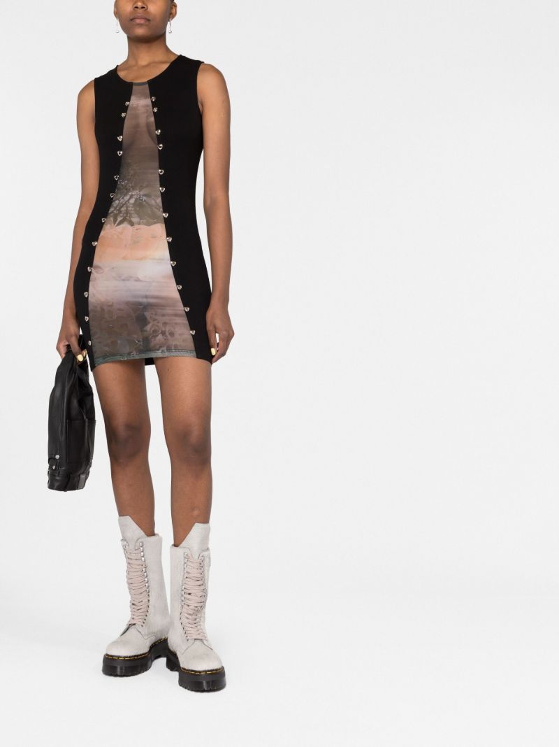 Black Terrarium Tulle Mini Dress