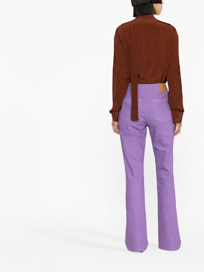 Purple Flared Jeans